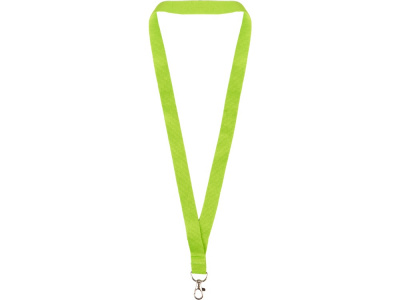 Ланъярд из RPET с карабином, зеленое яблоко