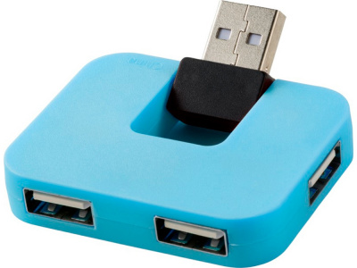 USB Hub Gaia на 4 порта, синий