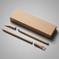 Подарочный набор Recycled Duo c шариковой ручкой и вечным карандашом из переработанной бумаги