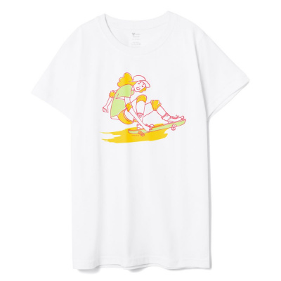 Футболка детская Skateboard, белая, 6 лет