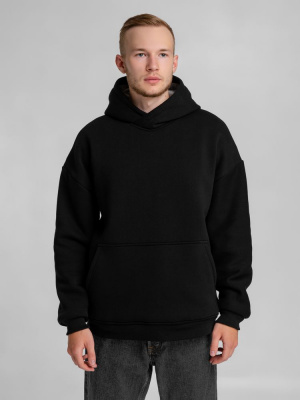 Худи Furry Oversize, черное, размер XS/S