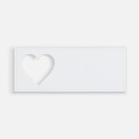 Лейбл из ПВХ с вырубкой «Сердце»