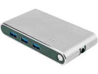 Хаб 8-в-1 Type-C Hermes, USB 3.0 x 3, Type-C PD, HDMI, LAN, картридер