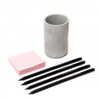 Стакан канцелярский CYLINDER (бетон) продаётся от 5 шт