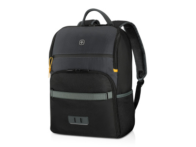 Рюкзак WENGER Move 16, чёрный, переработанный ПЭТ, 33 x 19 x 44 см, 22 л