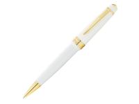 Ручка пластиковая шариковая Bailey Light Polished White Resin and Gold Tone