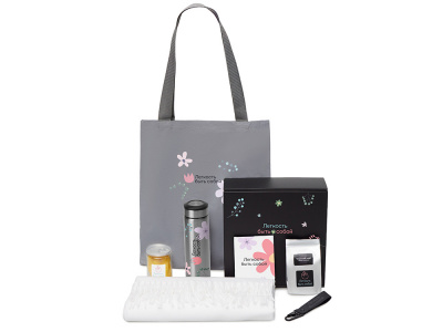 Подарочный набор Re:f. Walk с палантином, шопером и термосом