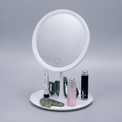 Косметическое зеркало с LED-подсветкой Beautific, белый
