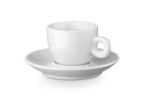 Керамическая чашка с блюдцем PRESSO