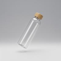 Бутылка из переработанного пластика rPET Kato Bamboo с бамбуковой крышкой, 500 мл