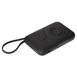 Внешний аккумулятор Комбо (Combo) 4-в-1 10000mAh с функцией беспроводной зарядки 15W, черный