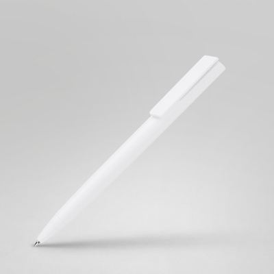 Ручка пластиковая шариковая Taper Solid, матовый белый