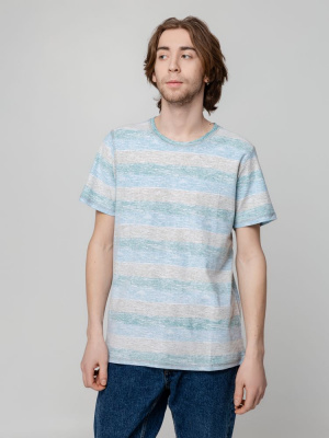 Футболка мужская RAYET двусторонняя, голубой/зеленый, размер S