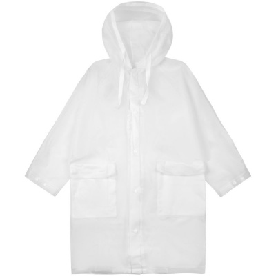 Дождевик детский RainDrop Kids, белый, 8 лет (рост 118-128)