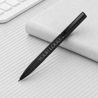 Ручка шариковая металлическая Siegfried Silver soft-touch с зеркальным слоем