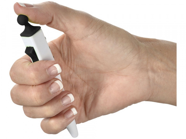Ручка шариковая Clic Pen, белый/черный
