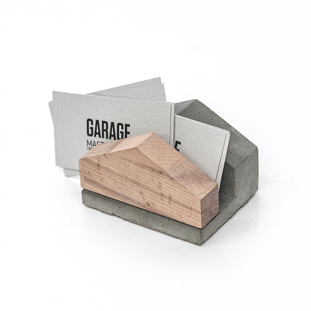 Визитница IZBA (бетон, дерево) продаётся от 10 шт