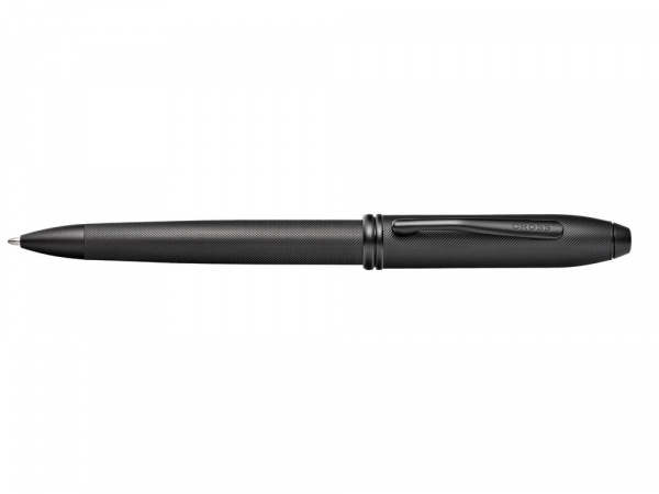 Шариковая ручка Cross Townsend Black Micro Knurl, черный