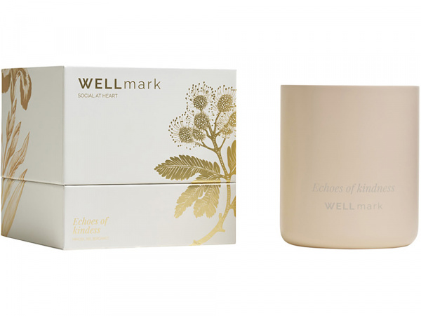 Ароматическая свеча Wellmark Echoes of Kindness- Ecru бежевый
