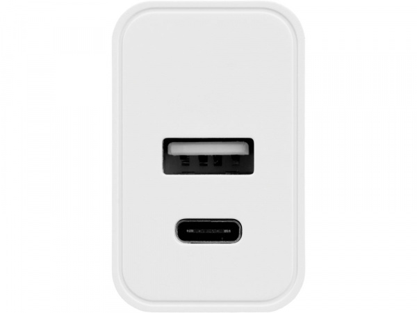 Сетевое зарядное устройство c выходами USB-A и USB-C Recharger, 10 Вт, белый