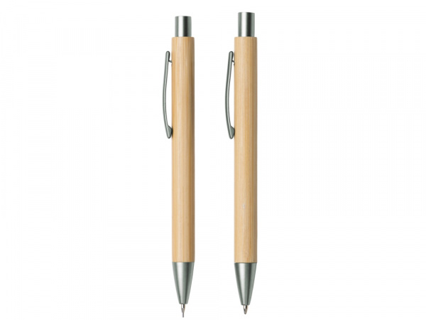 Набор ручка и механический карандаш Tender bamboo, натуральный