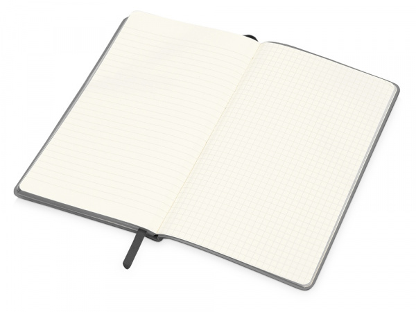 Блокнот Notepeno А5 с тонированными линованными страницами, серый (Р)