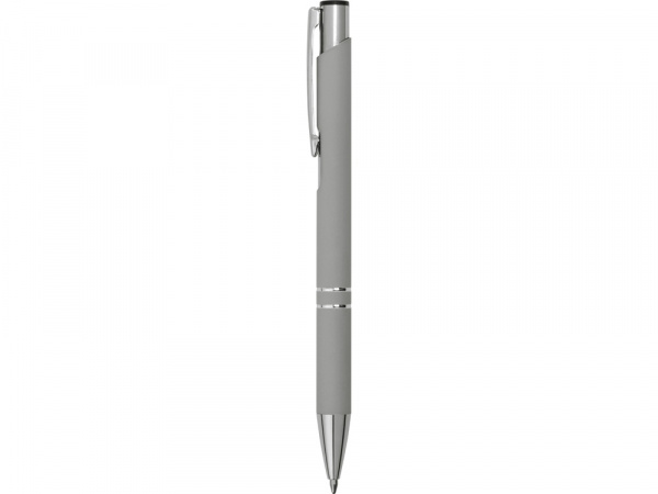 Ручка металлическая шариковая C1 софт-тач, серый (Р)