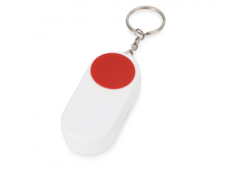 Брелок-футляр для таблеток Pill, белый/красный