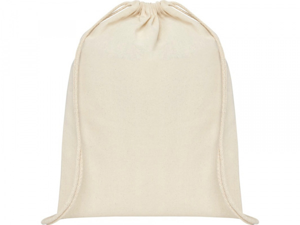 Рюкзак со шнурком Tenes из хлопка плотностью 140 г/м2, natural
