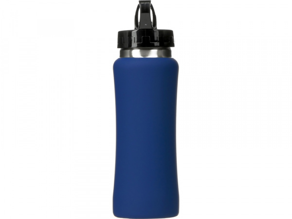 Бутылка для воды Bottle C1, сталь, soft touch, 600 мл, темно-синий (Р)