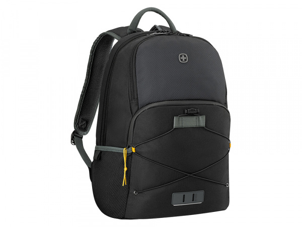 Рюкзак WENGER Trayl 15.6, чёрный, переработанный ПЭТ, 34 x 20 x 45 см, 22 л.