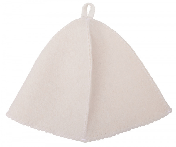 Шапка для бани и сауны Healing, белая