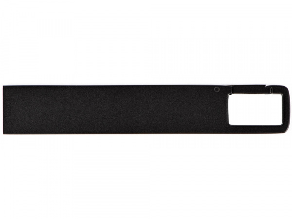 USB 2.0- флешка на 32 Гб c подсветкой логотипа Hook LED, темно-серый, синяя подсветка