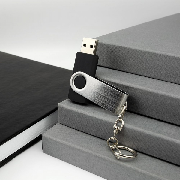 Флешка Twist, черная