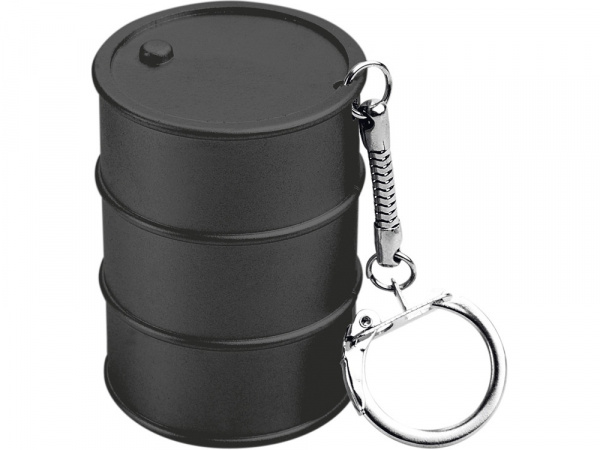 Брелок-рулетка Баррель, 1 м., черный
