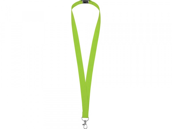 Ланьярд с карабином и замком безопасного разрыва, зеленое яблоко