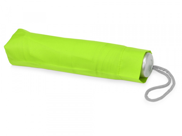 Зонт складной Tempe, механический, 3 сложения, с чехлом, зеленое яблоко