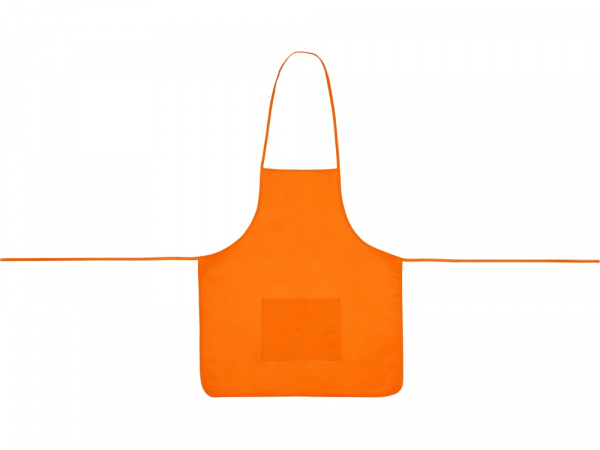 Фартук, оранжевый, плотность 80г/м2