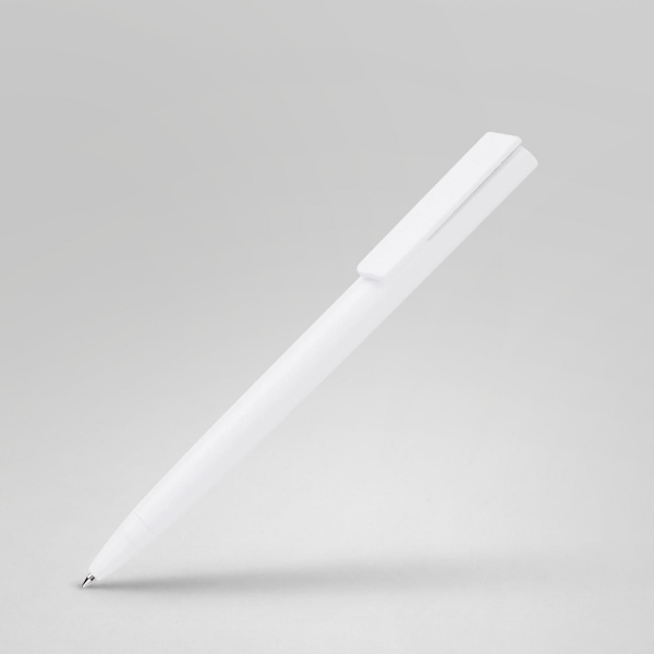 Ручка пластиковая шариковая Taper Solid, матовый белый