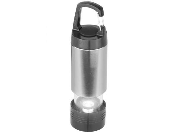 Фонарик Mini Lantern, серебристый/черный