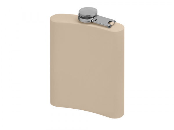 Фляжка 240 мл Remarque soft touch, 304 сталь, бежевый