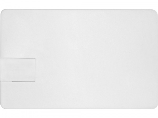 Флеш-карта USB 2.0 16 Gb в виде пластиковой карты Card, белый