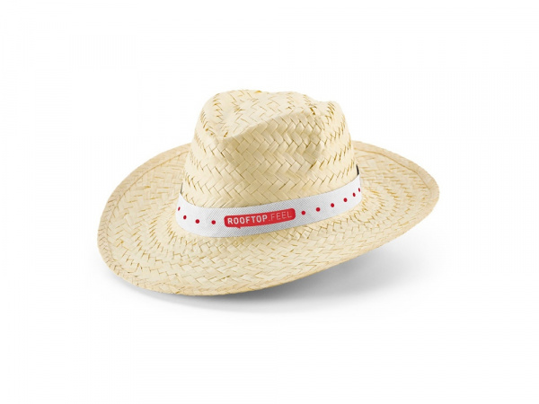 EDWARD POLI Шляпа из натуральной соломы, белый