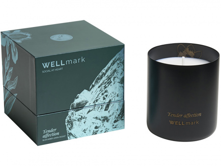 Ароматическая свеча Wellmark Tender Affection - сплошной черный