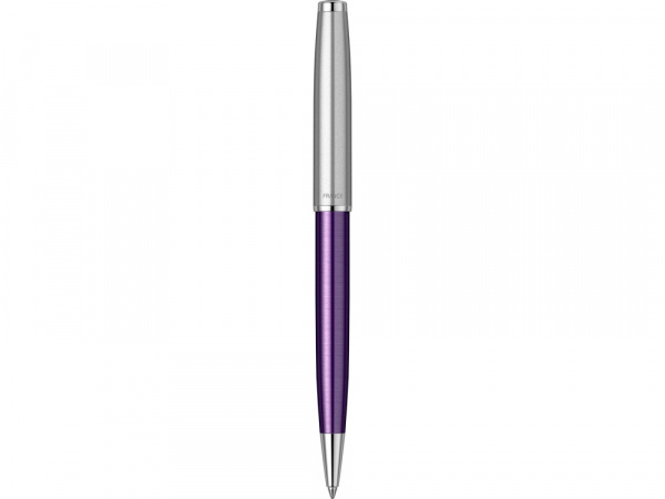 Шариковая ручка Parker Sonnet Essentials Violet SB Steel CT, цвет чернил black, перо: M, в подарочной упаковке.
