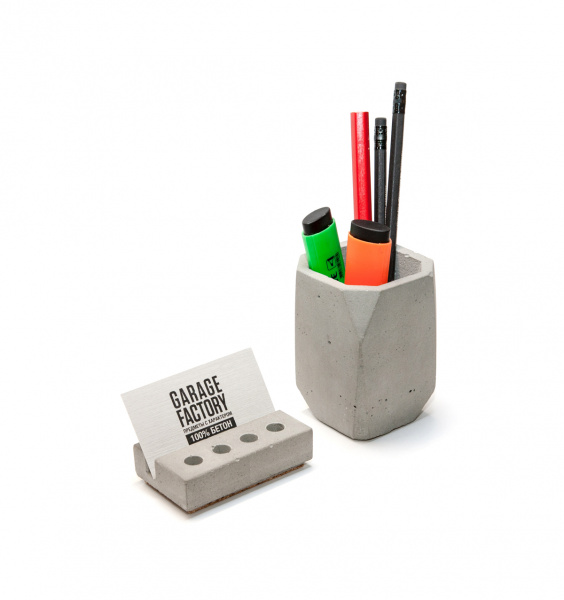 Стакан канцелярский ICEBERG (бетон) продаётся от 5 шт