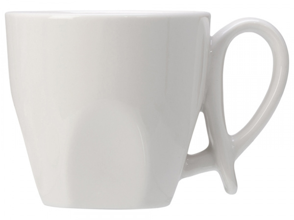 Кофейная пара с бамбуковым блюдцем Mandy, белый (Р)