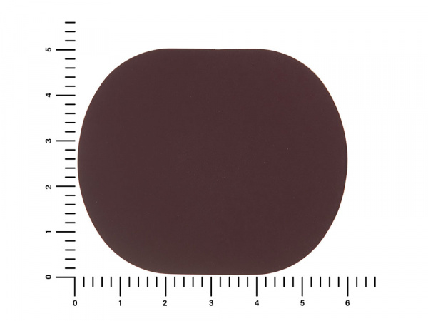ПАТЧ ОВАЛ soft-touch (коричневый ) 6,0 х 5,0 см