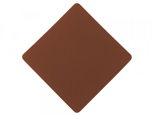 ПАТЧ РОМБ soft-touch (коричневый) 7,6 х 7,6 см