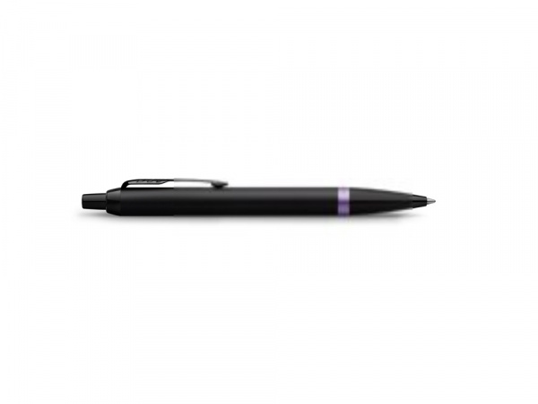 Шариковая ручка Parker IM Vibrant Rings Flame Amethyst Purple, стержень: M blue, в подарочной упаковке.